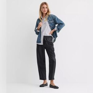 NWT Pull On Barrel Pants in Vegan Leather